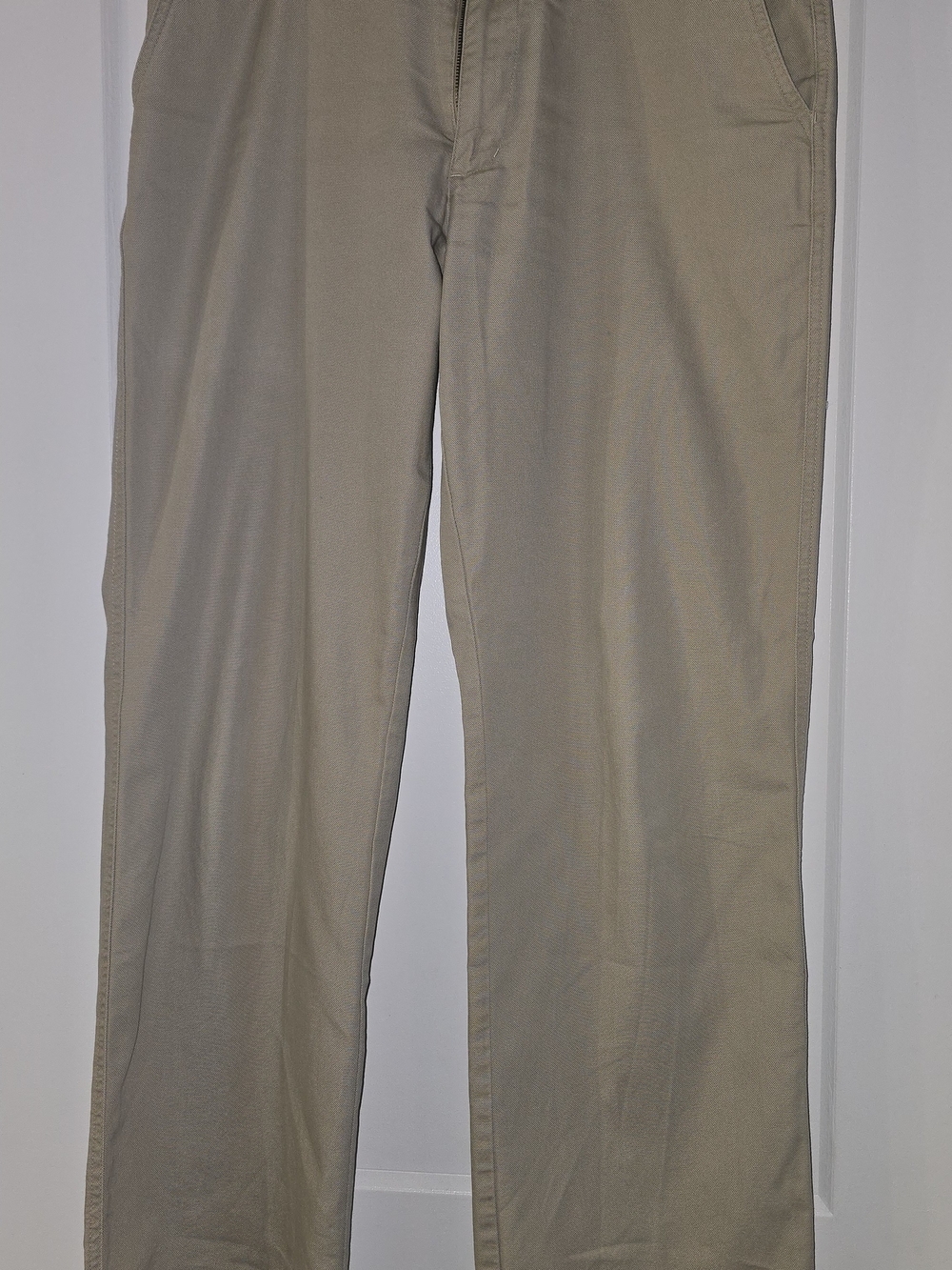 32 Waist 30 Inseam Men's Casual Straight-Leg Pants in Khaki